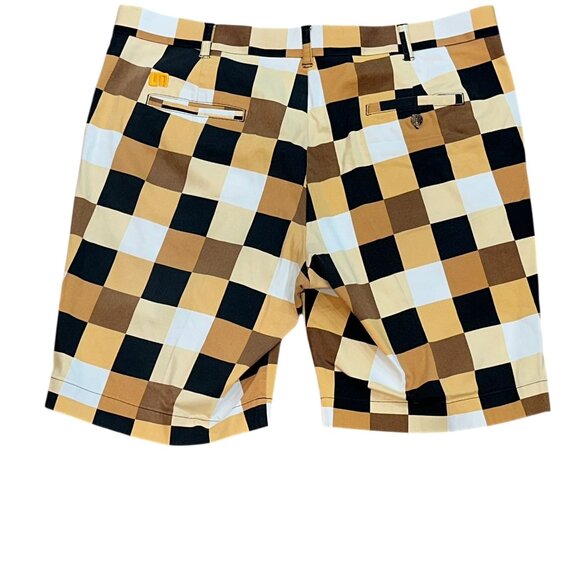 Men's Loudmouth Heritage Checkered Block Golf 11" Shorts Size 40 Casual Preppy - Picture 3 of 9